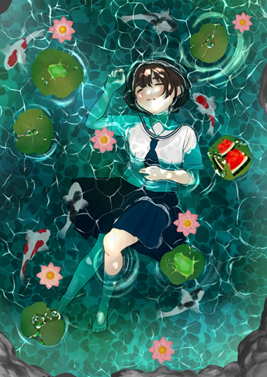 暑さに溺れて
