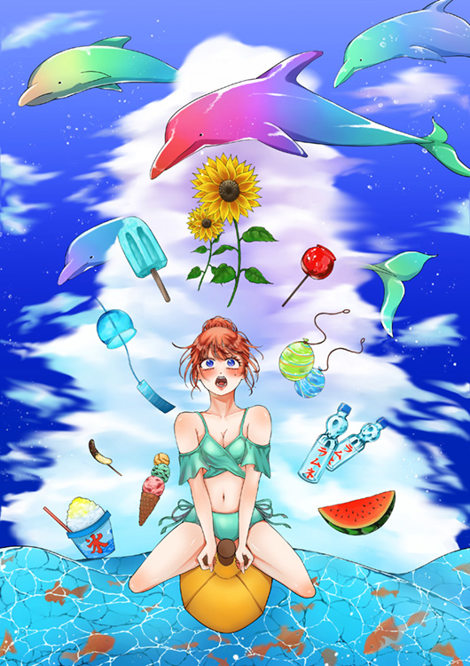 幻想的な海